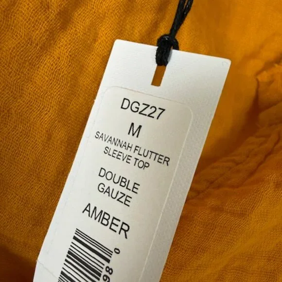 Michael Stars Savanna Gauze Top - Amber - M - NWT - Picture 2 of 3